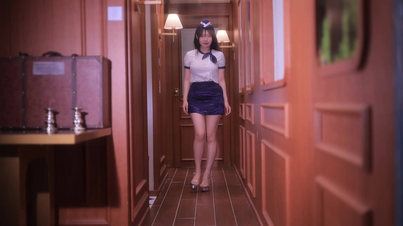 AI Video 045 Stewardess Lookbook Oriental Express ver[4K/1V/698MB]插圖2