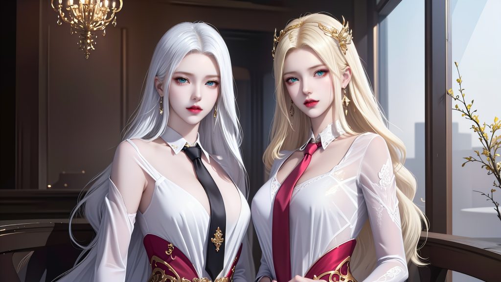 AI繪畫 255 波塞西姐妹花[30P/120MB]插圖2