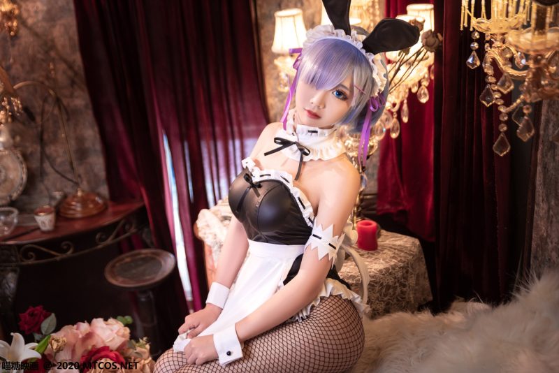 [喵糖映畫]TML.019 蕾姆兔女郎[23P/368M]-無料攝影圈