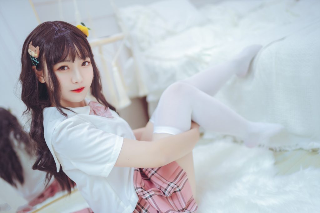 喵糖映畫 少女寫真 VOL.001 美腿過膝白絲 [41P/368MB]插圖3