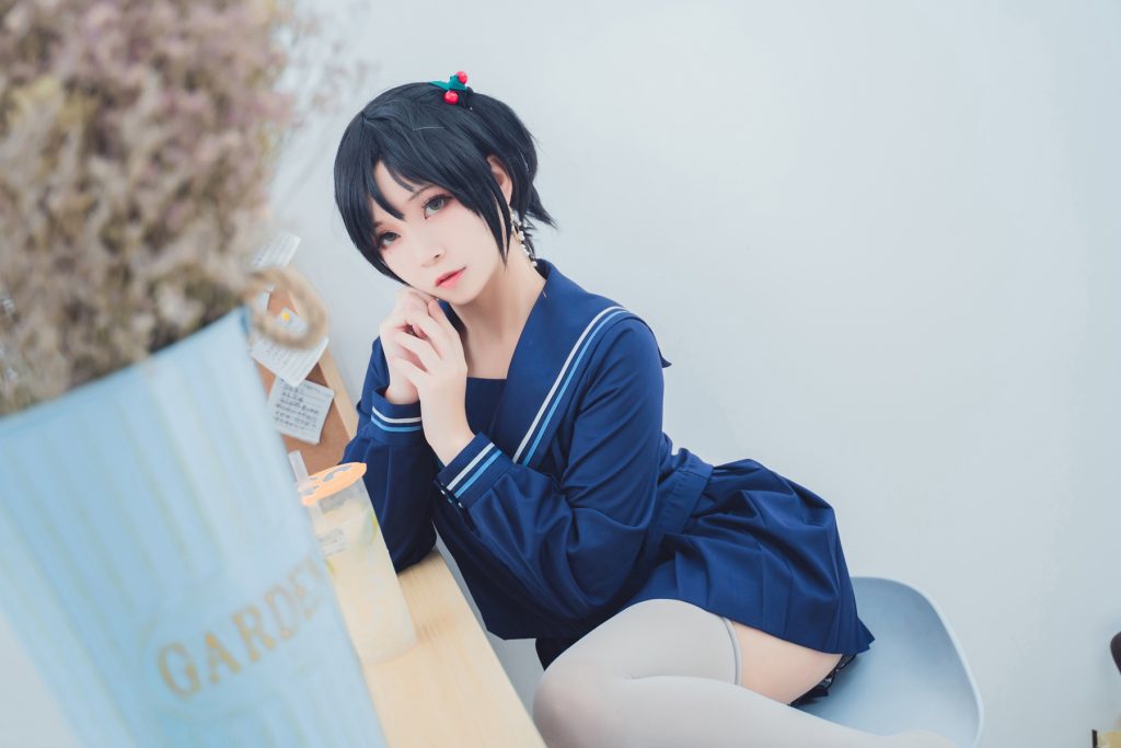 喵糖映畫(huà)少女寫(xiě)真 VOL.010 白絲海軍服[40P/520MB]插圖1