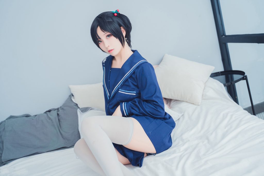 喵糖映畫(huà)少女寫(xiě)真 VOL.010 白絲海軍服[40P/520MB]插圖2