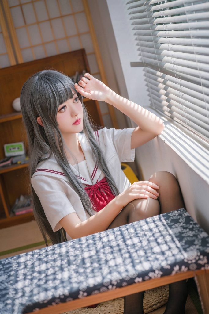 喵糖映畫少女寫真 VOL.017 黑絲紅裙蝴蝶結(jié) [40P/730MB]插圖3