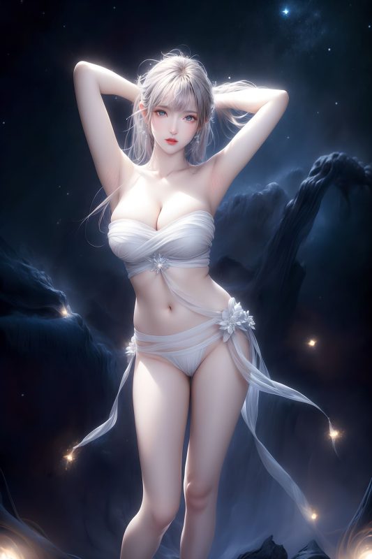 AI繪畫(huà) 314 紫白少女[121P/1.41GB]-無(wú)料攝影圈