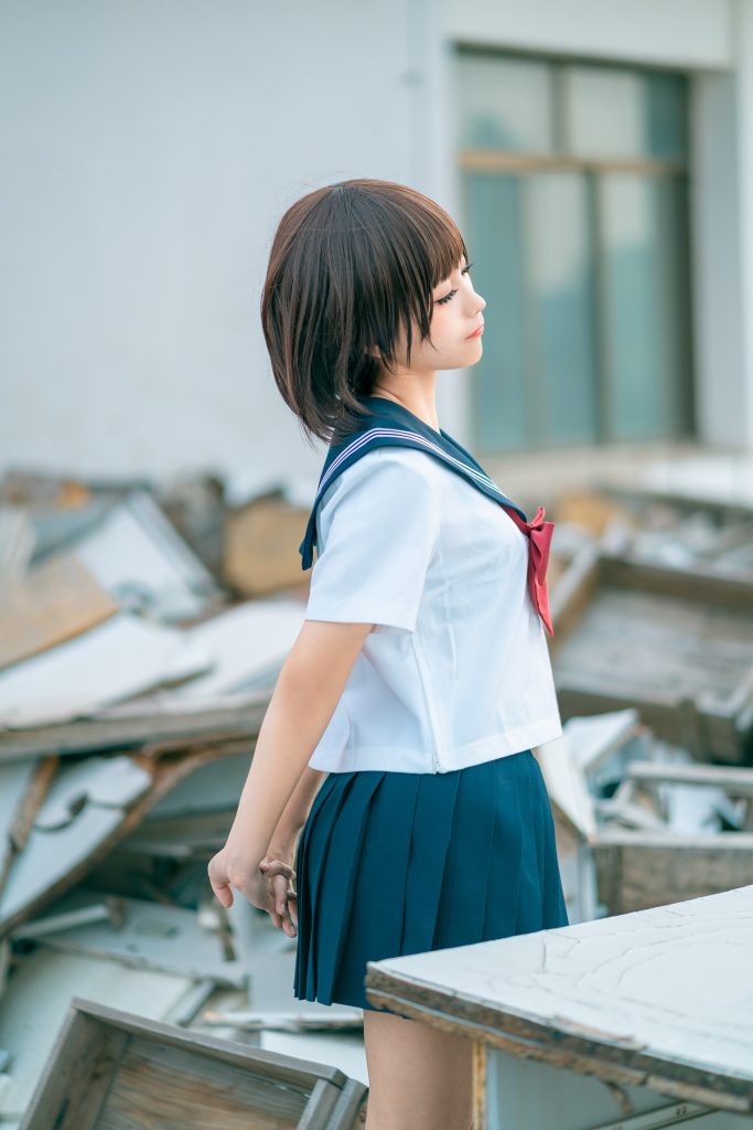 蠢沫沫 NO.028 天臺jk [40P/443MB]插圖3