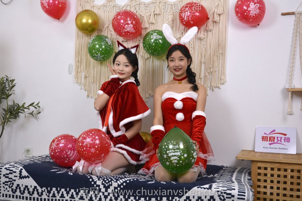 初夏女神 NO.126 點(diǎn)點(diǎn)、雙雙 圣誕快樂(lè)[140P/2V/3.44GB]插圖2