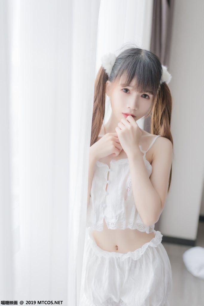 喵糖映畫少女寫真 VOL.065 白絲雙馬尾 [40P/125MB]插圖