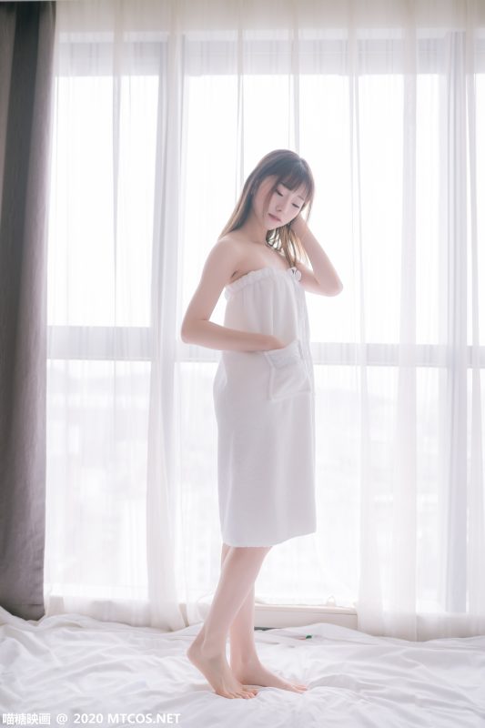 [喵糖映畫]VOL.158 純白浴巾 快點把我收藏吧[44P/289M]-無料攝影圈