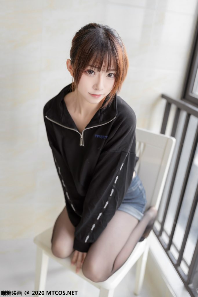 [喵糖映畫]VOL.166 單馬尾黑絲俏皮女孩 [41P/174M]插圖1