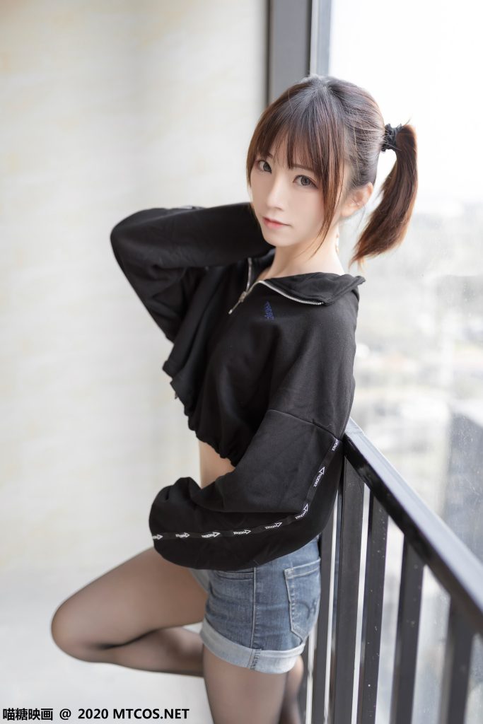 [喵糖映畫]VOL.166 單馬尾黑絲俏皮女孩 [41P/174M]插圖2