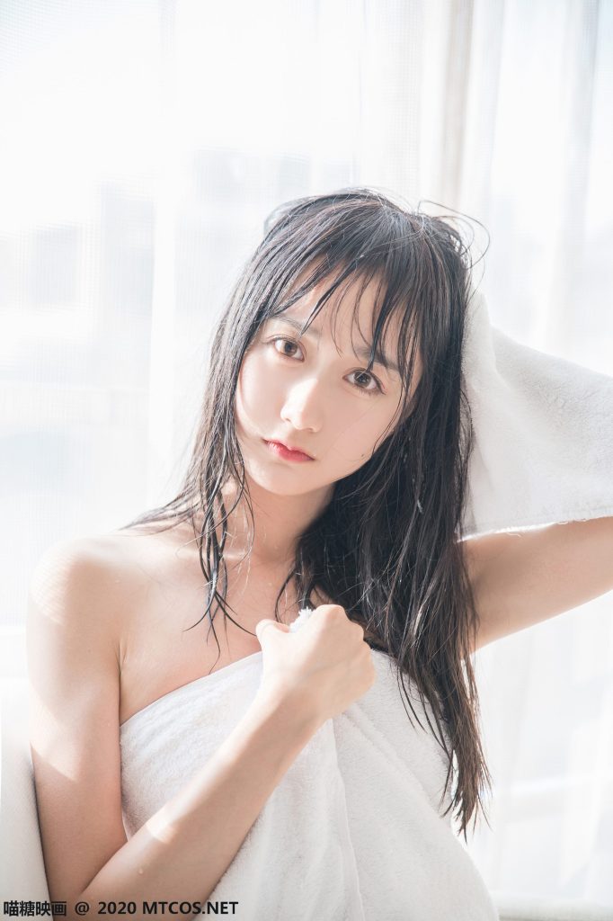 [喵糖映畫]VOL.174 清純可愛 純白浴巾 [58P/161M]插圖3