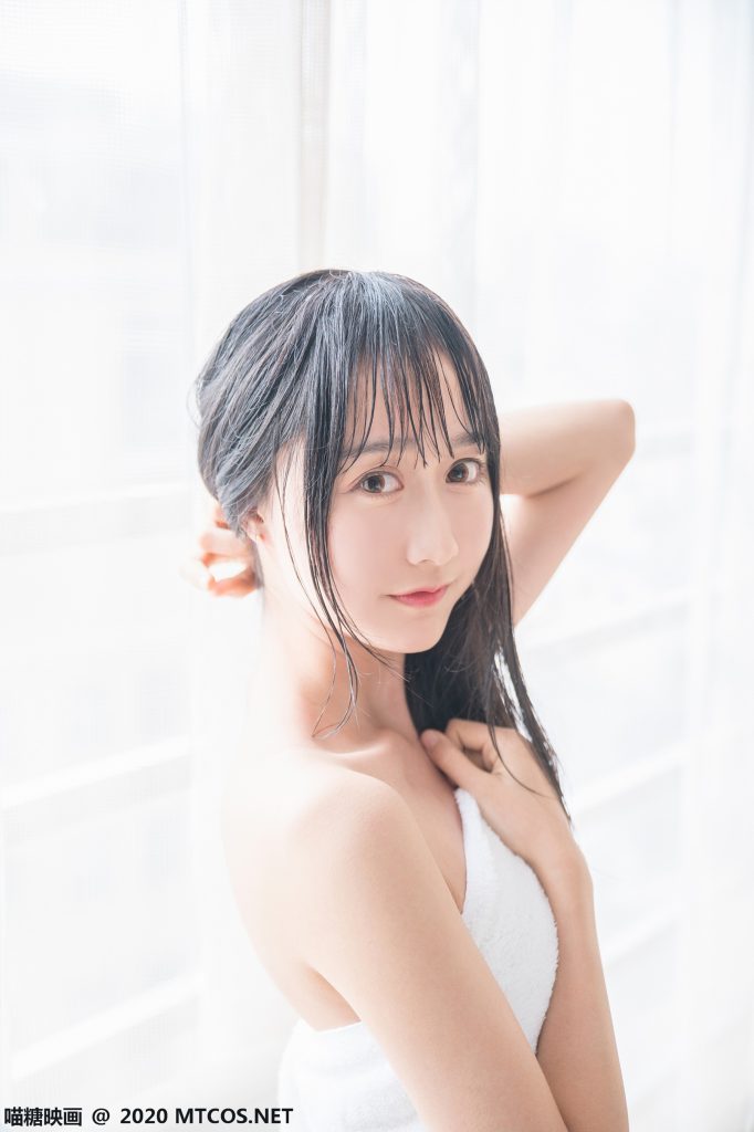 [喵糖映畫]VOL.174 清純可愛 純白浴巾 [58P/161M]插圖1