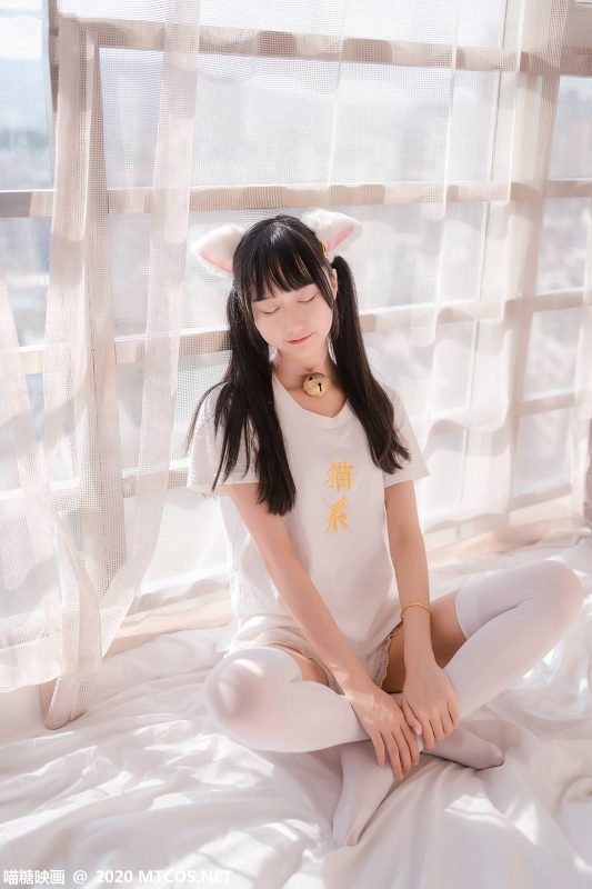 [喵糖映畫]VOL.178 貓系白絲獸耳少女 [51P/300M]-無料攝影圈