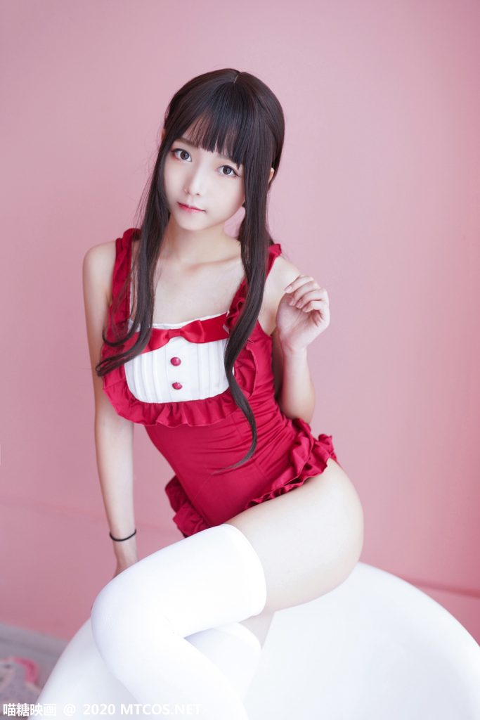 [喵糖映畫]VOL.179 粉色浴缸白絲泡泡 [47P/223M]插圖1