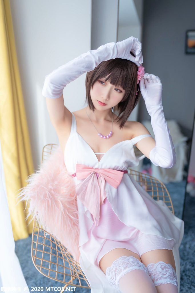 [喵糖映畫]VOL.180 加藤惠白絲禮服 [26P/213M]插圖2