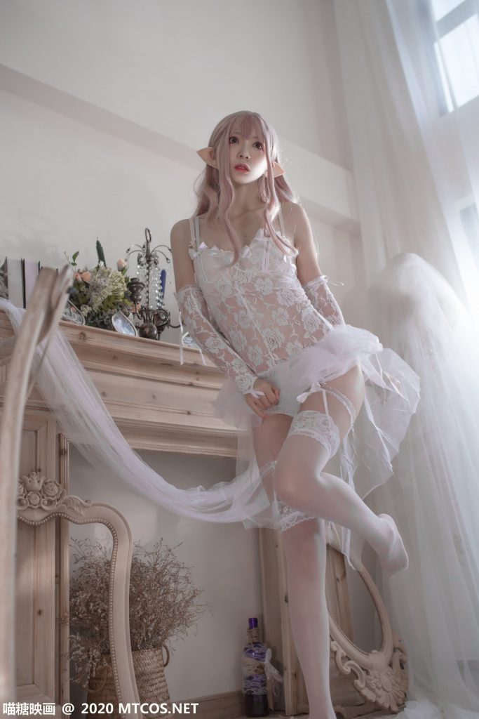 [喵糖映畫]VOL.181 獸耳白絲 夢幻精靈 [25P/687M]插圖3