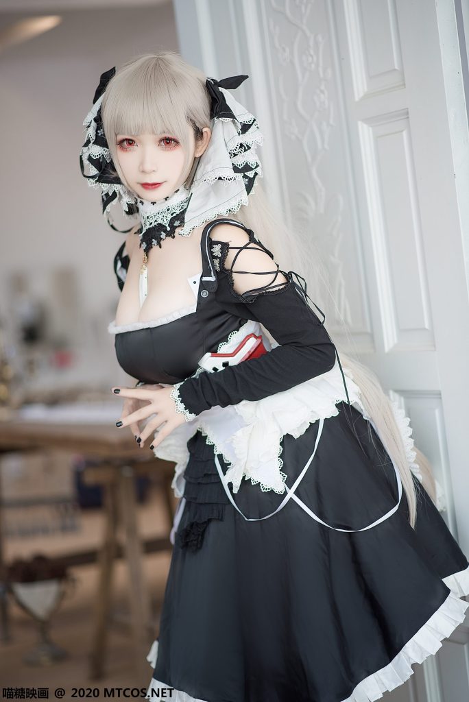 [喵糖映畫]VOL.195 可畏 暗黑系白絲女仆 [32P/289MB]插圖2