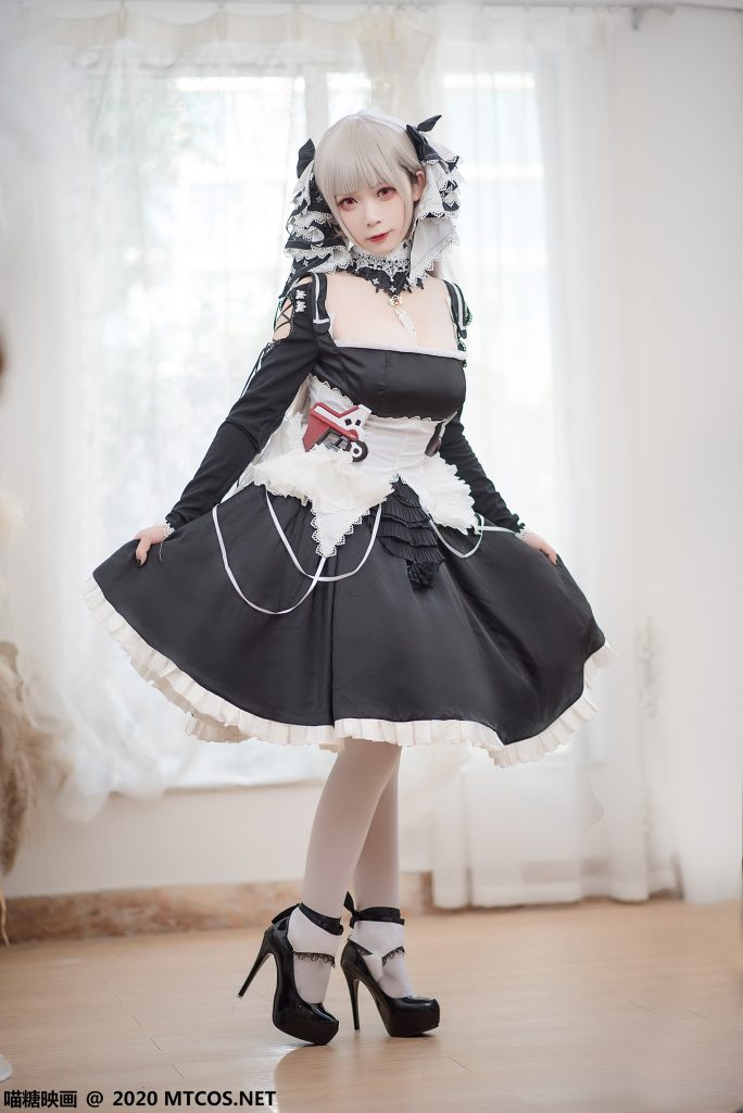 [喵糖映畫]VOL.195 可畏 暗黑系白絲女仆 [32P/289MB]插圖1