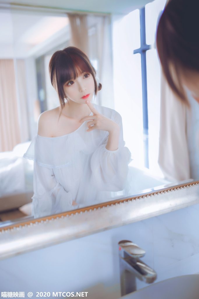 [喵糖映畫]VOL.204 純純的白絲睡裙 [24P/243MB]插圖1