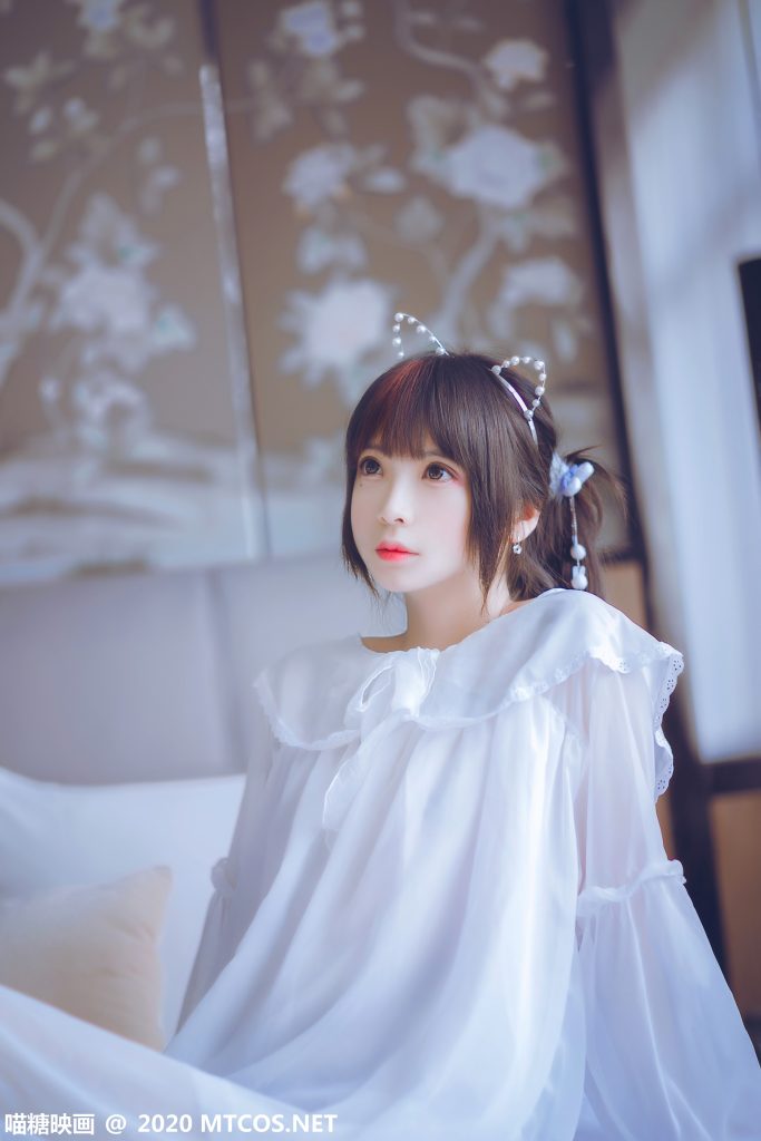 [喵糖映畫]VOL.204 純純的白絲睡裙 [24P/243MB]插圖2