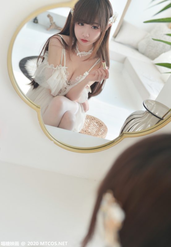 [喵糖映畫]VOL.206 吊帶紗裙白絲 [23P/249MB]-無料攝影圈