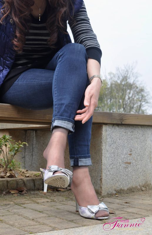 Fannie芬妮每足園 No.549 野草閑花蓬春生 涼拖灰絲[66P/214MB]-無料攝影圈