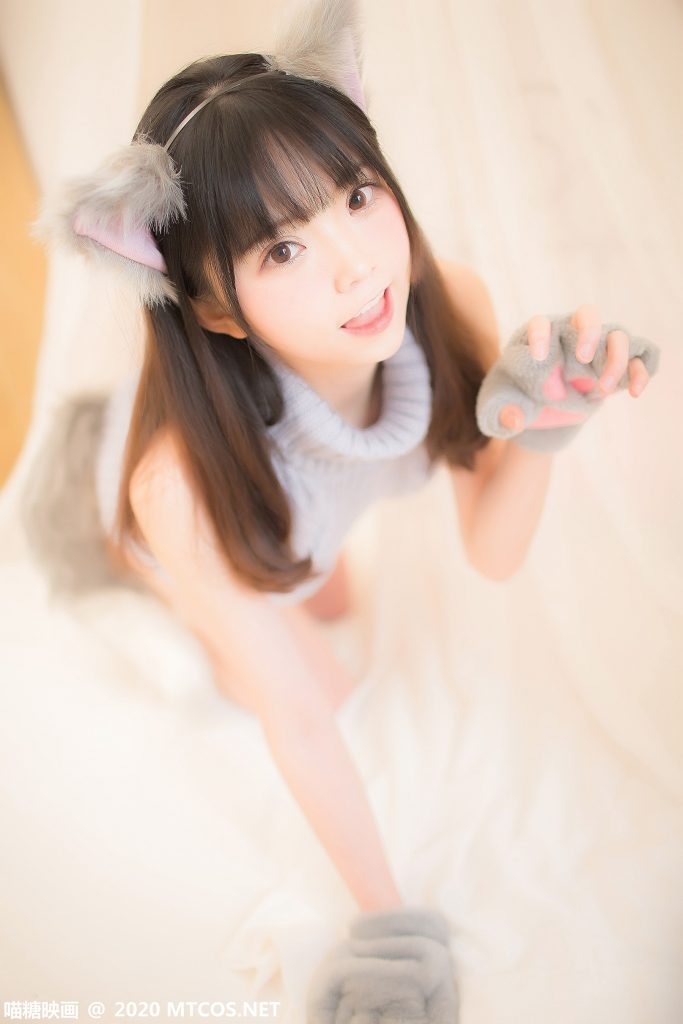 喵糖映畫 VOL.274 獸耳萌娘的藍(lán)色毛衣 [34P/487MB]插圖1