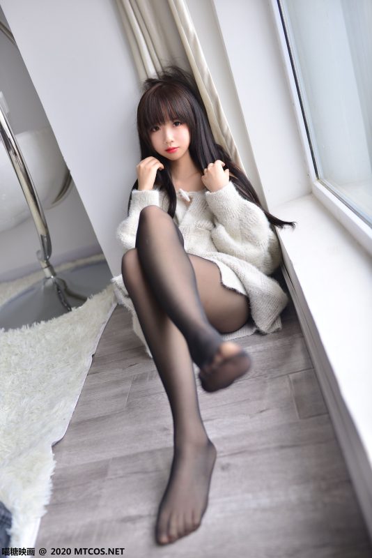 喵糖映畫 VOL.277 黑絲毛衣少女 [20P/109MB]-無料攝影圈