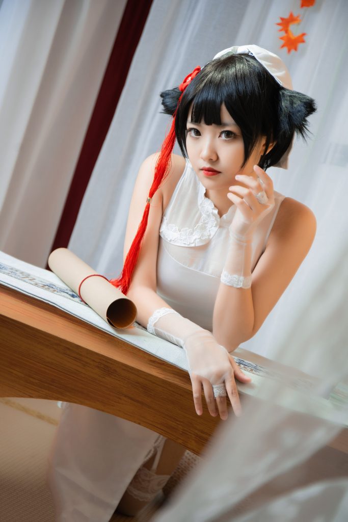 [喵糖映畫(huà)]VOL.448 高雄白絲旗袍 [34P/361MB]插圖3