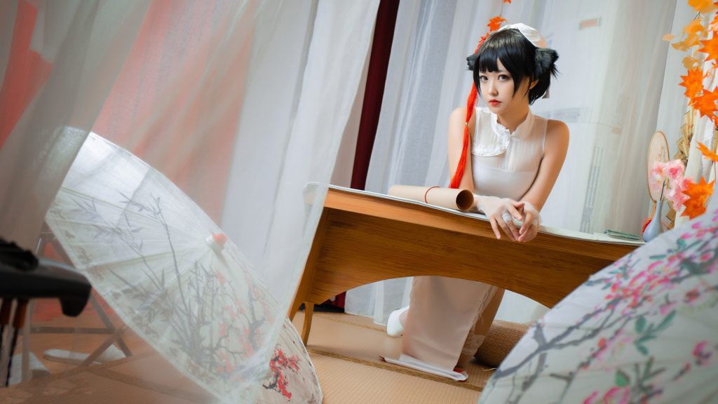 [喵糖映畫(huà)]VOL.448 高雄白絲旗袍 [34P/361MB]插圖2