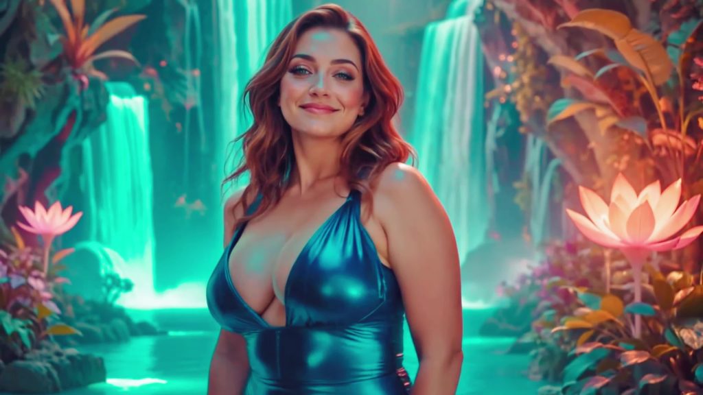 AI繪畫 458 Over 40 Natural Women _ Retro-Futuristic Elegance in Satin Mini Robes 4K[20P/1V/483MB]插圖1