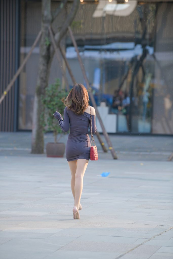 精選街拍 No.316 灰色連體包臀裙美女 3 [94P/77M]插圖1