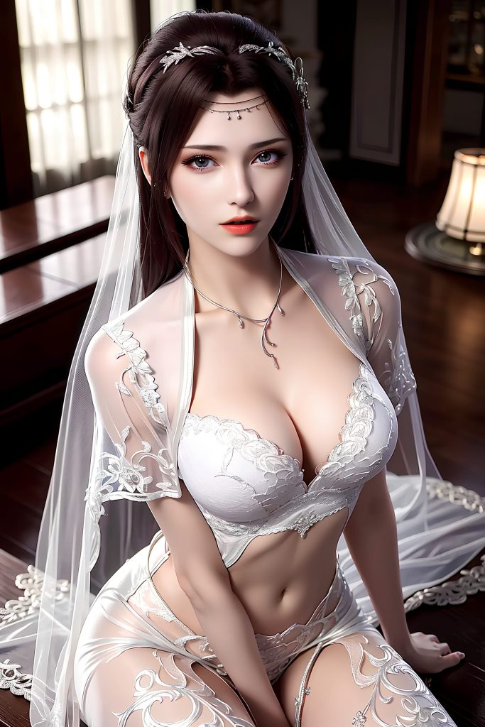 AI繪畫 490 云韻白色婚紗[34P/845MB]插圖1