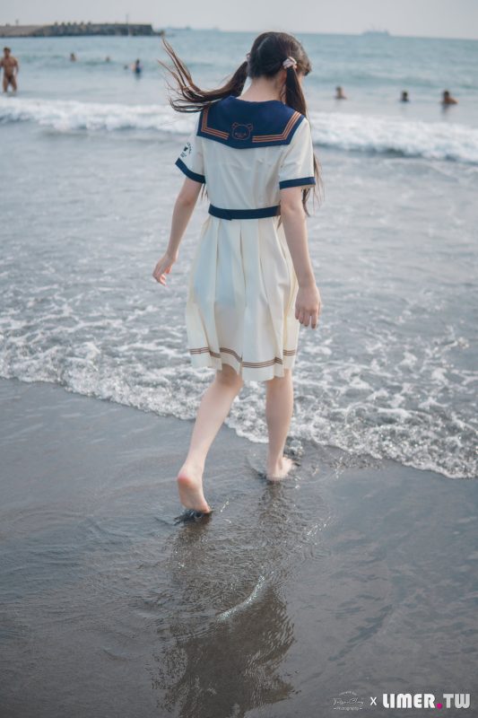 Limerence原創(chuàng) NO.044 海藍(lán) JK盛夏服海邊戲水[300P/1V/2.32GB]-無料攝影圈
