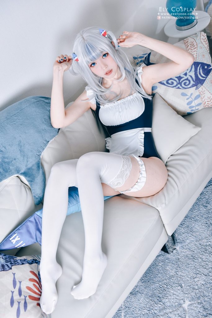 Coser@ElyEE子 078 Gura Swimsuit [19P/19MB]插圖1