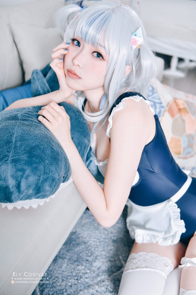 Coser@ElyEE子 078 Gura Swimsuit [19P/19MB]插圖3