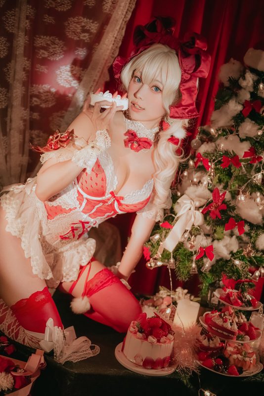 Ely_eee(ElyEE子) NO.118 – 草莓蛋糕少女[33P/86MB]-無料攝影圈