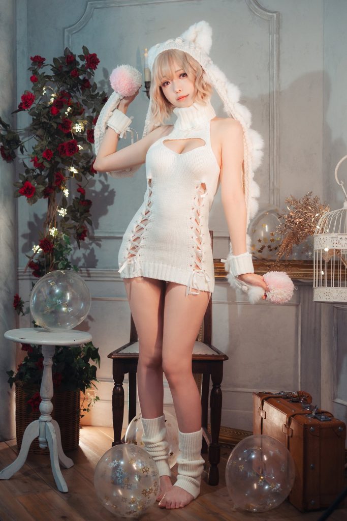 Ely_eee(ElyEE子) NO.134 – 白色 KNITTING[52P/159MB]插圖1