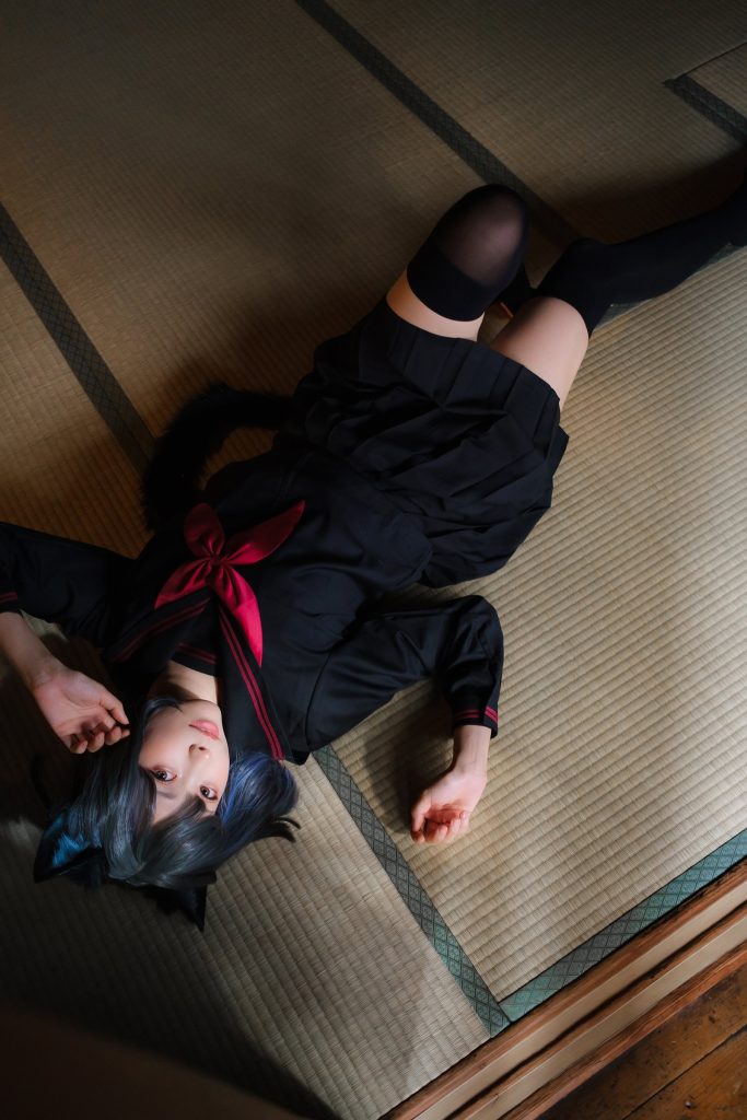 Ely_eee(ElyEE子) NO.147 – Veranda Black Cat緣廊黑貓[37P/2V/144MB]插圖