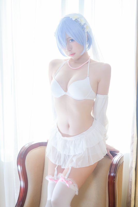 25二佐Nisa 蕾姆婚紗[96M]-無料攝影圈