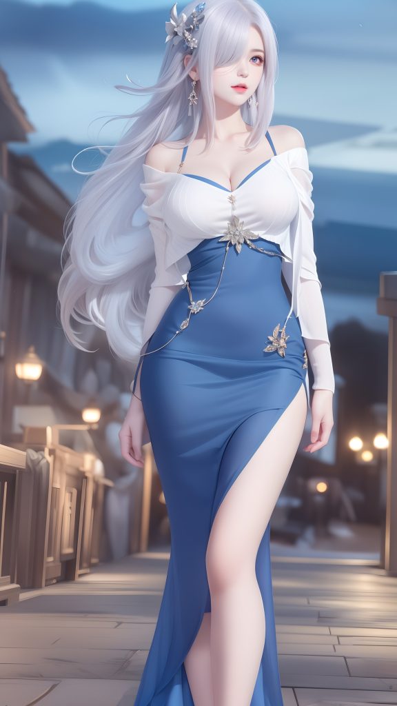 AI繪畫(huà) 598 原神申鶴 性感原服和泳衣[130P/467MB]插圖