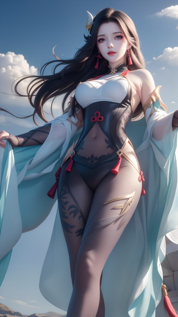 AI繪畫(huà) 598 原神申鶴 性感原服和泳衣[130P/467MB]插圖3