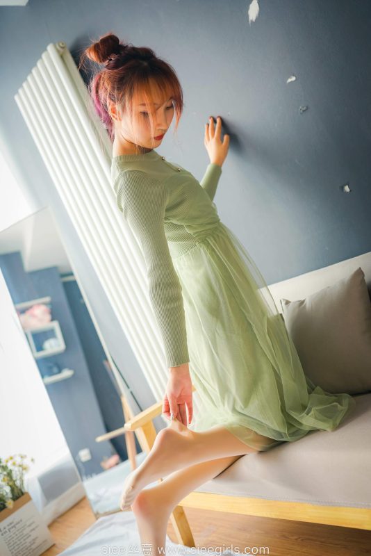 [SIEE絲意] NO.473 綠色蓮衣裙 厚肉絲 [70P/159MB]-無(wú)料攝影圈