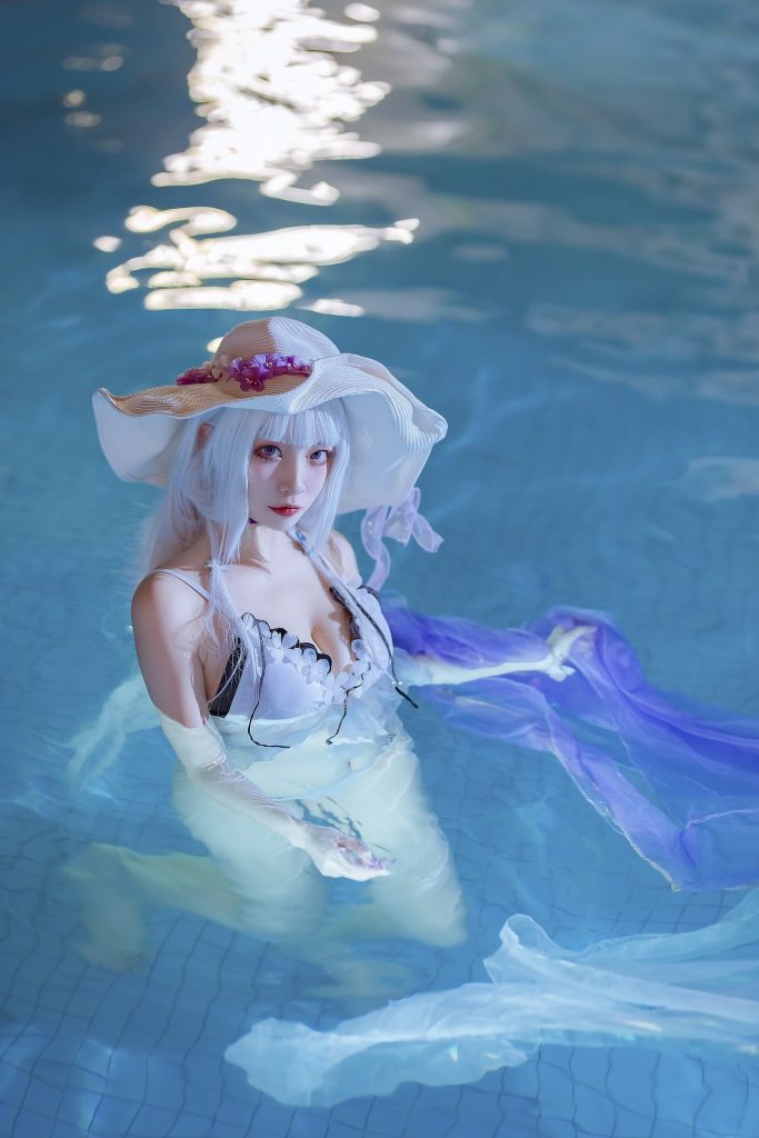 人氣Coser二佐Nisa 108 碧藍(lán)光輝泳裝 [39P/290MB]插圖3