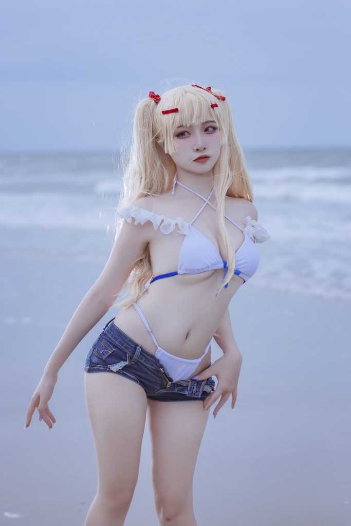 人氣Coser二佐Nisa 110 碧藍 蘇塞克斯泳裝 [20P/267MB]插圖1