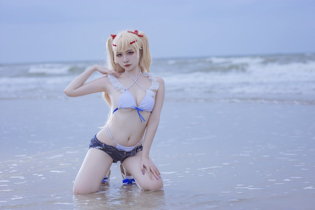 人氣Coser二佐Nisa 110 碧藍 蘇塞克斯泳裝 [20P/267MB]插圖3