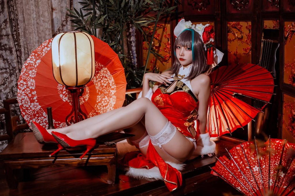 二佐Nisa NO.120 – 碧藍 柴郡旗袍[32P/591MB]插圖1