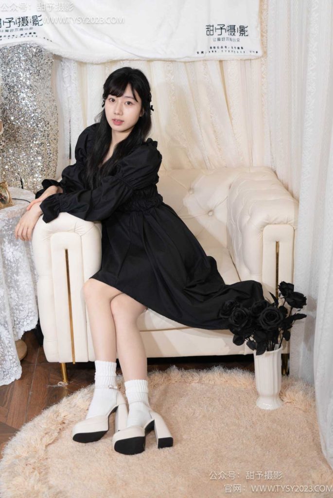 甜予攝影 NO.034 魚魚-高跟鞋、白棉襪、肉絲（腳尖加固款）[129P/2V/9.57GB]插圖2