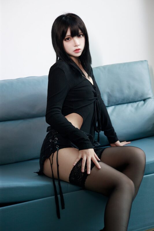 瘋貓ss NO.093 – 黑毛衣短褲[40P/780MB]-無料攝影圈