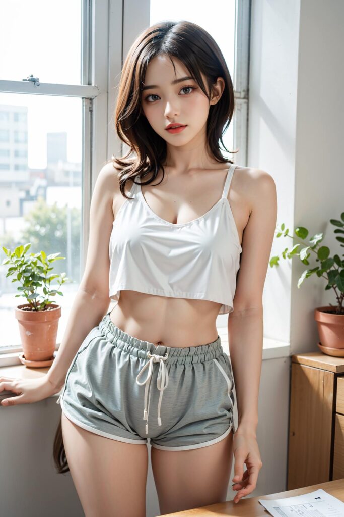AI繪畫 653 短褲少女居家[28P/57M]插圖1